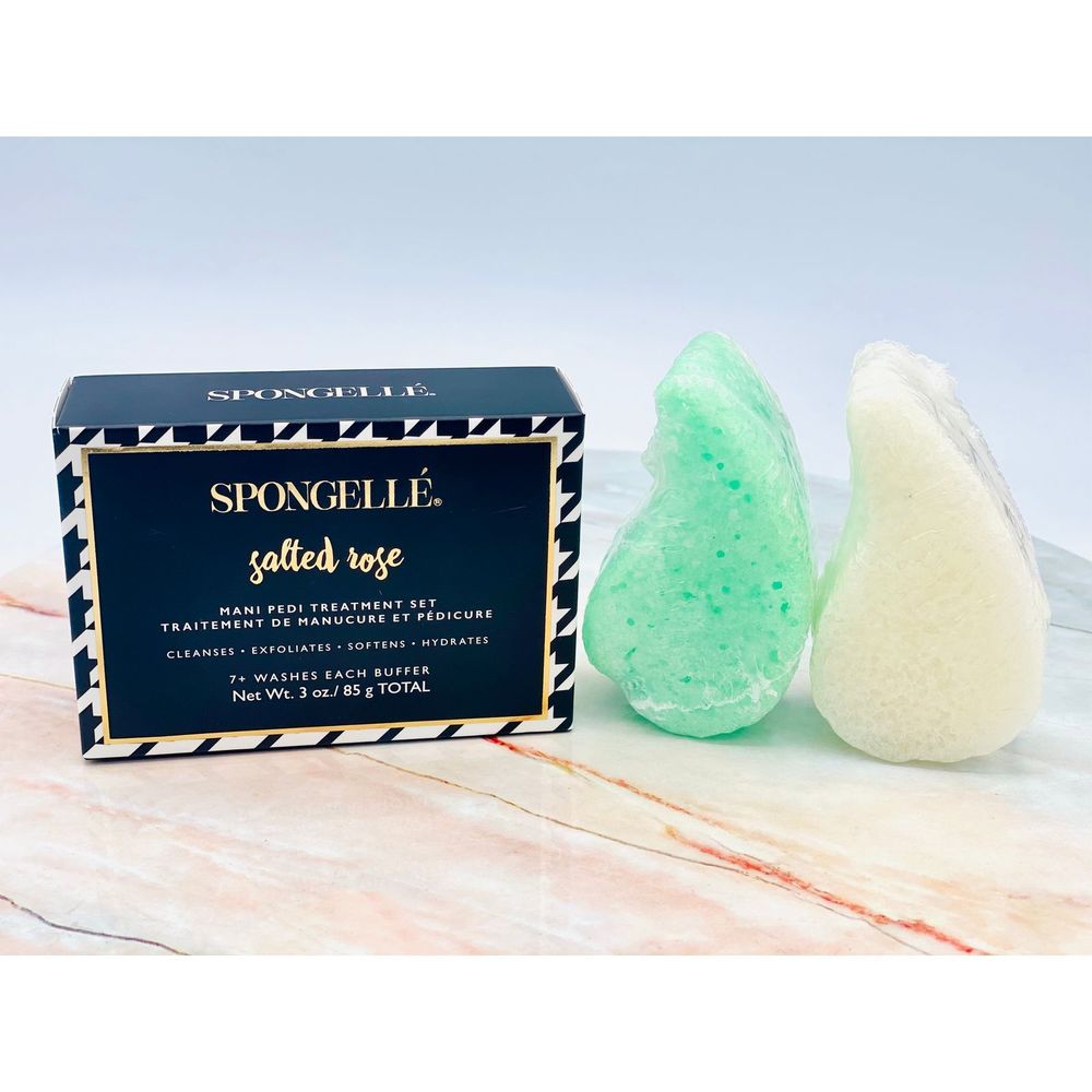 Spongelle Salted Rose Mani Pedi Treatment Set NIB